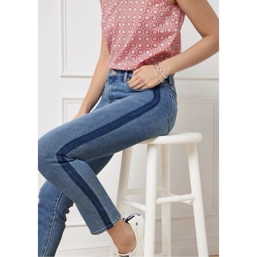 TALBOTS Jeans Womens 12P Slim Ankle Medium Wash Denim Stretch Petite NWT $119